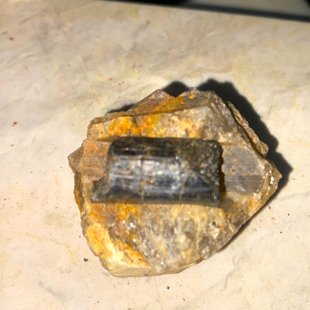Beautiful Tourmaline, Citrine and Quartz mineral gemstone
